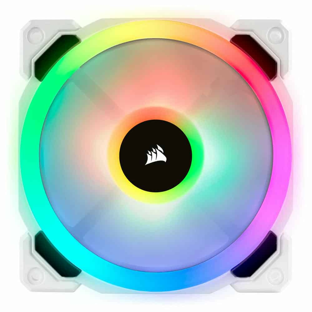 (image for) Corsair White LL120 RGB 120mm Dual Light Loop 1 Fan Expansion Pack